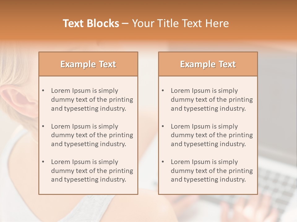 Portrait Confident Relaxed PowerPoint Template