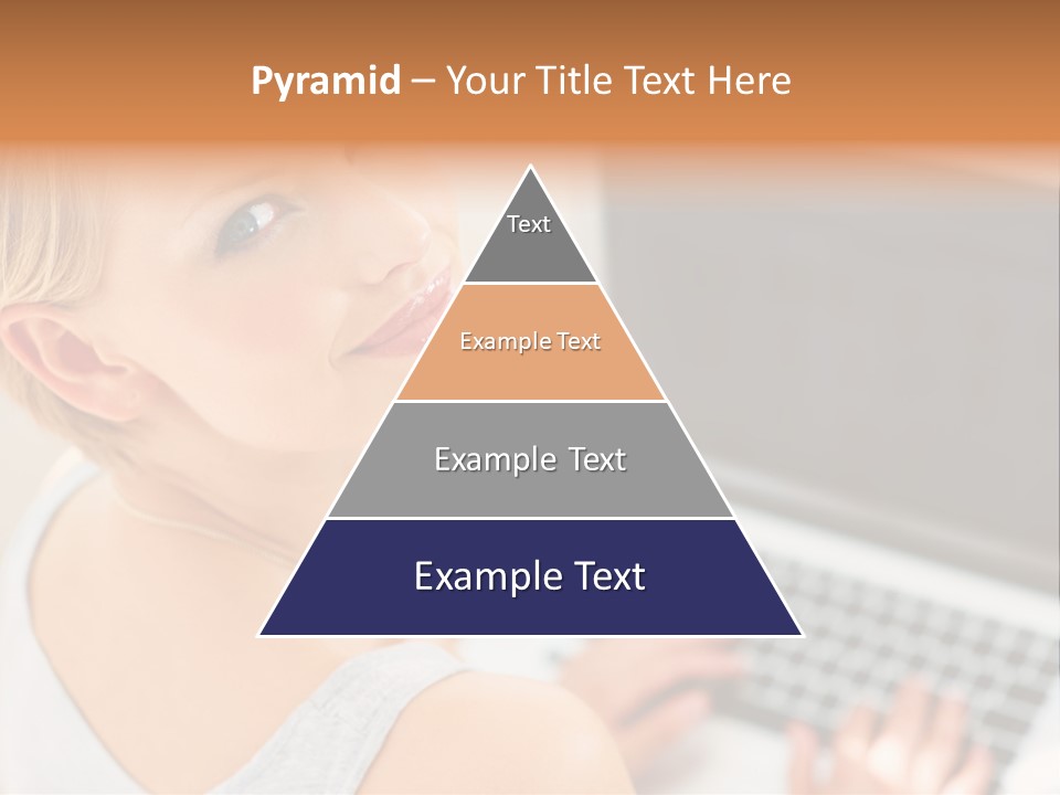 Portrait Confident Relaxed PowerPoint Template