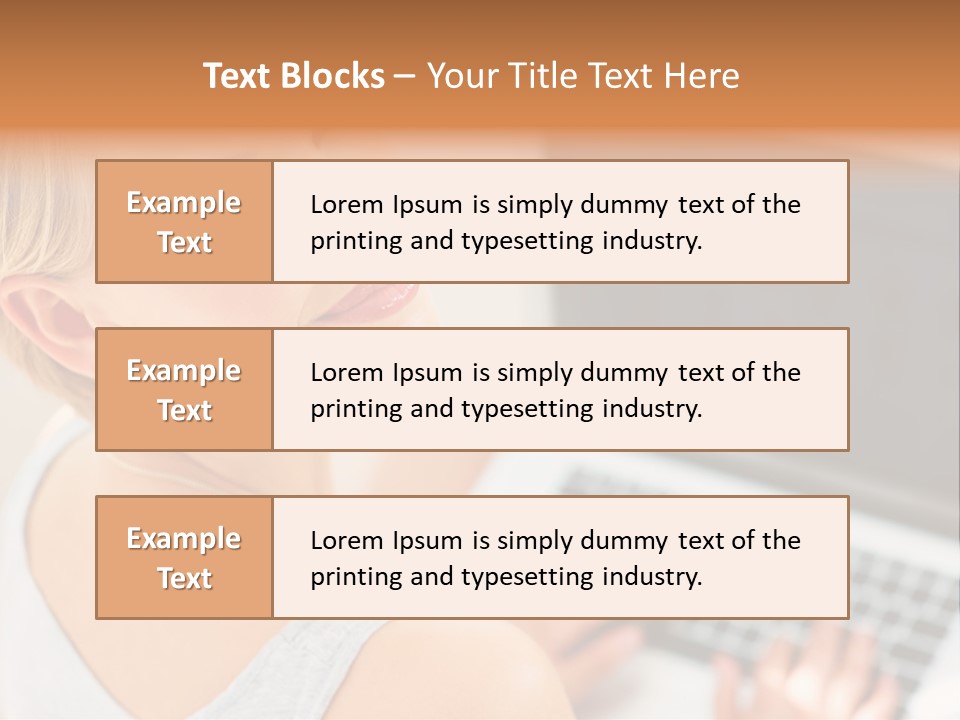 Portrait Confident Relaxed PowerPoint Template