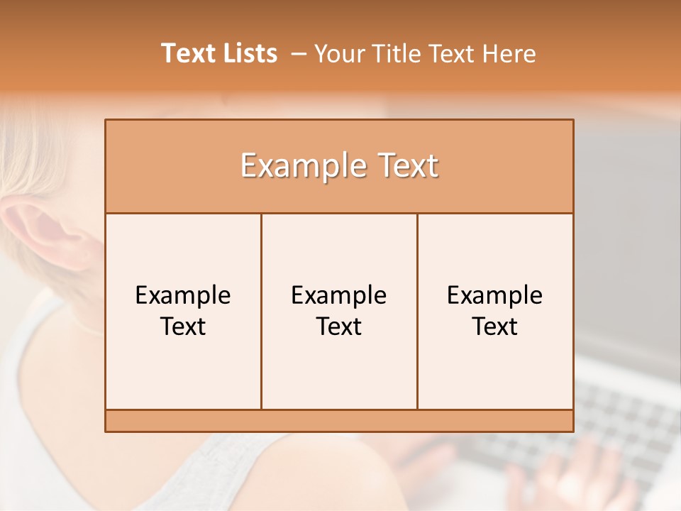 Portrait Confident Relaxed PowerPoint Template