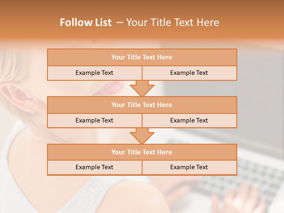 Portrait Confident Relaxed PowerPoint Template