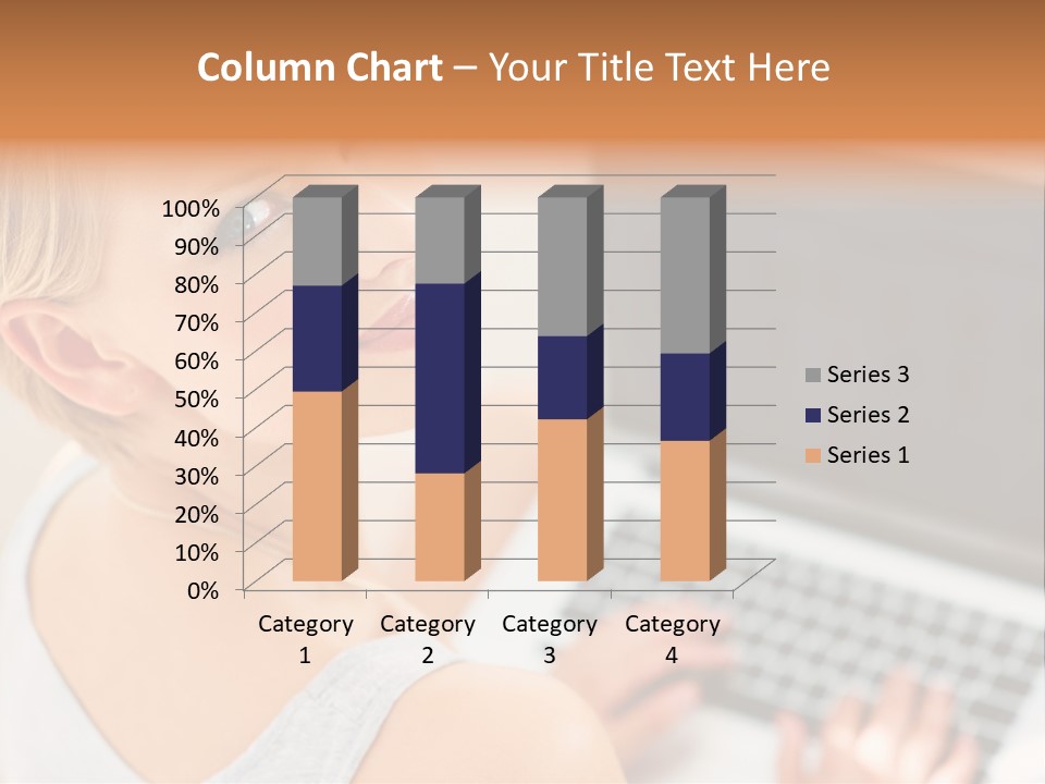 Portrait Confident Relaxed PowerPoint Template