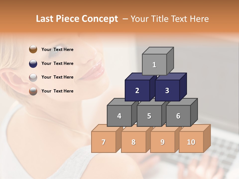 Portrait Confident Relaxed PowerPoint Template