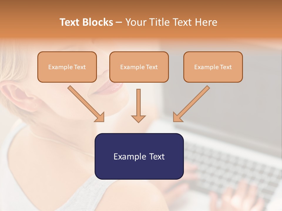 Portrait Confident Relaxed PowerPoint Template