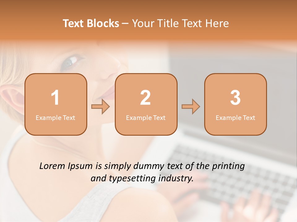 Portrait Confident Relaxed PowerPoint Template