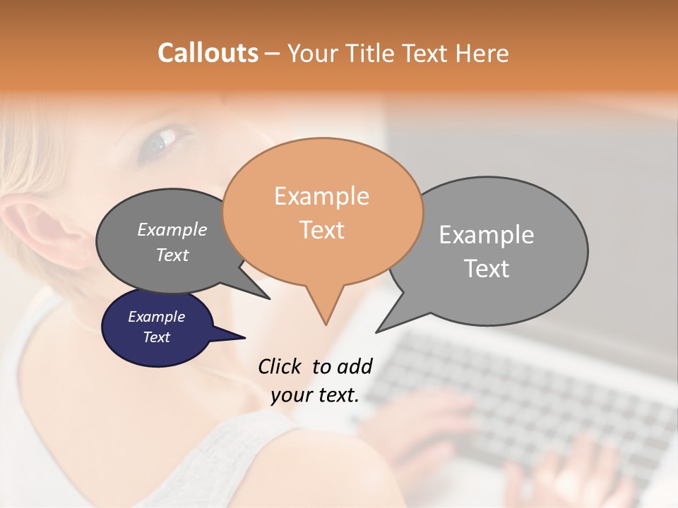 Portrait Confident Relaxed PowerPoint Template