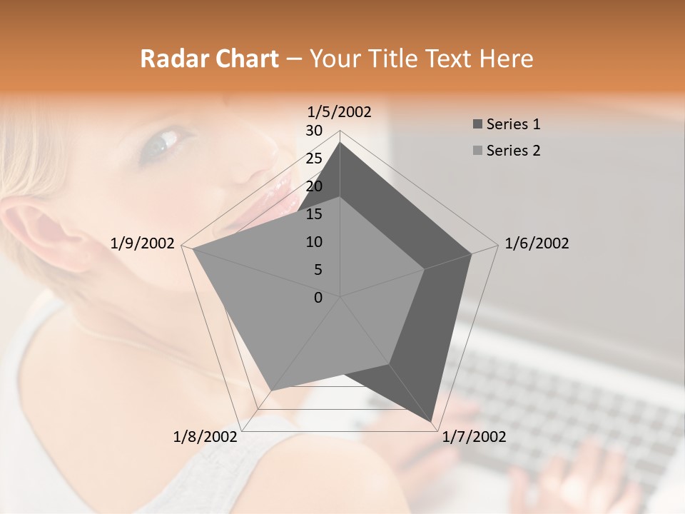 Portrait Confident Relaxed PowerPoint Template