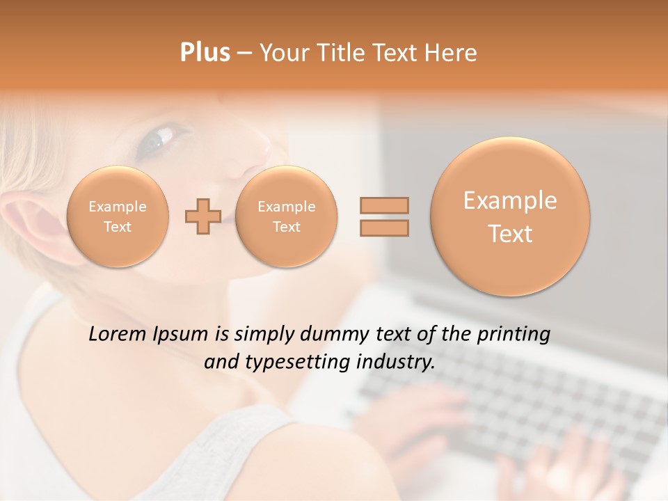 Portrait Confident Relaxed PowerPoint Template
