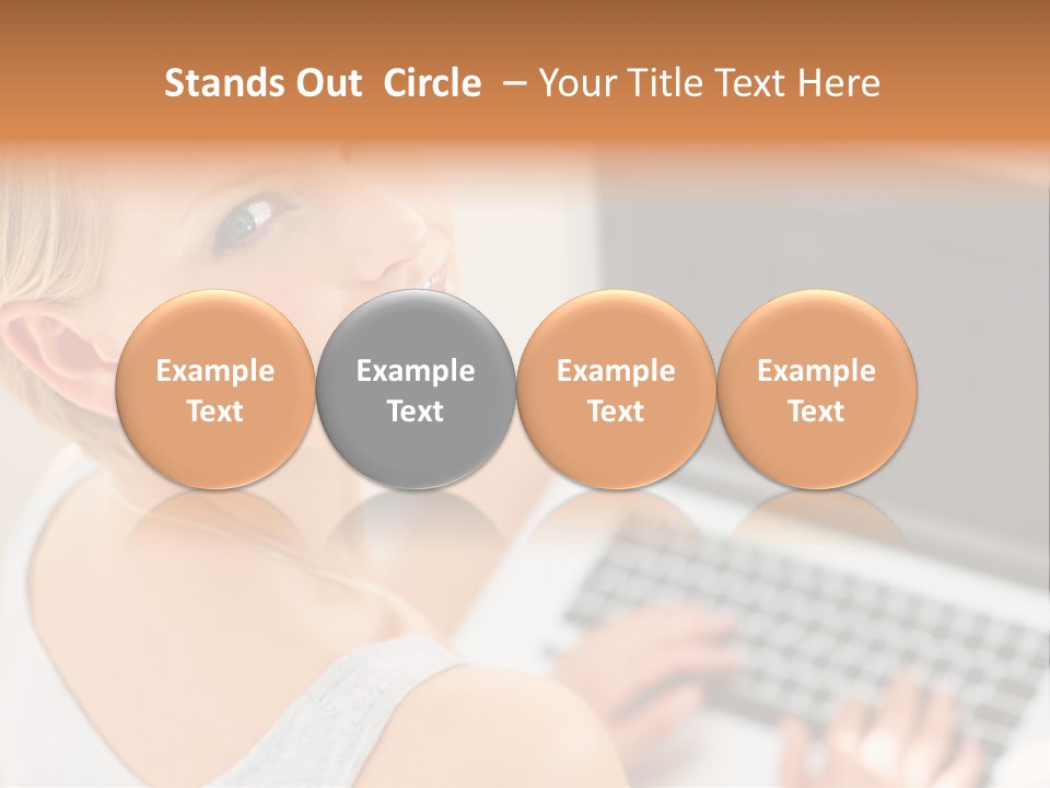 Portrait Confident Relaxed PowerPoint Template