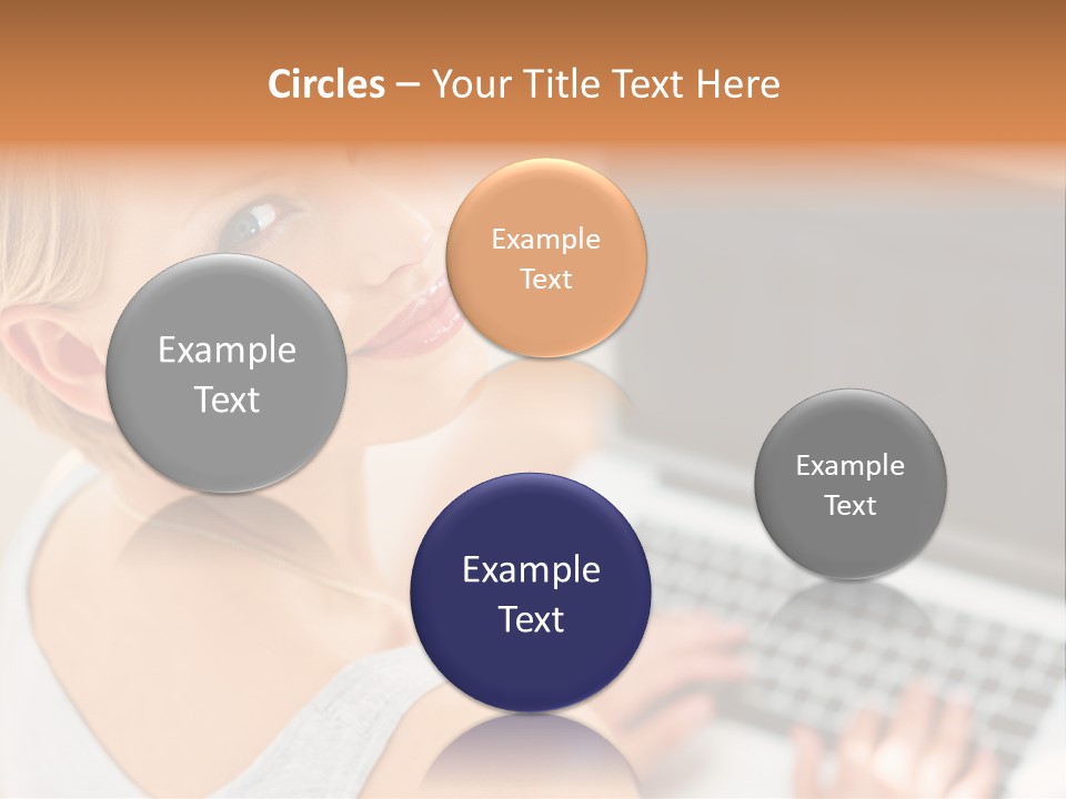 Portrait Confident Relaxed PowerPoint Template