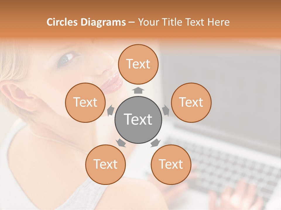 Portrait Confident Relaxed PowerPoint Template