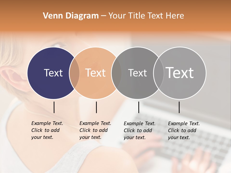 Portrait Confident Relaxed PowerPoint Template