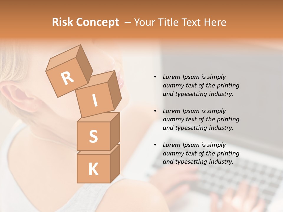 Portrait Confident Relaxed PowerPoint Template