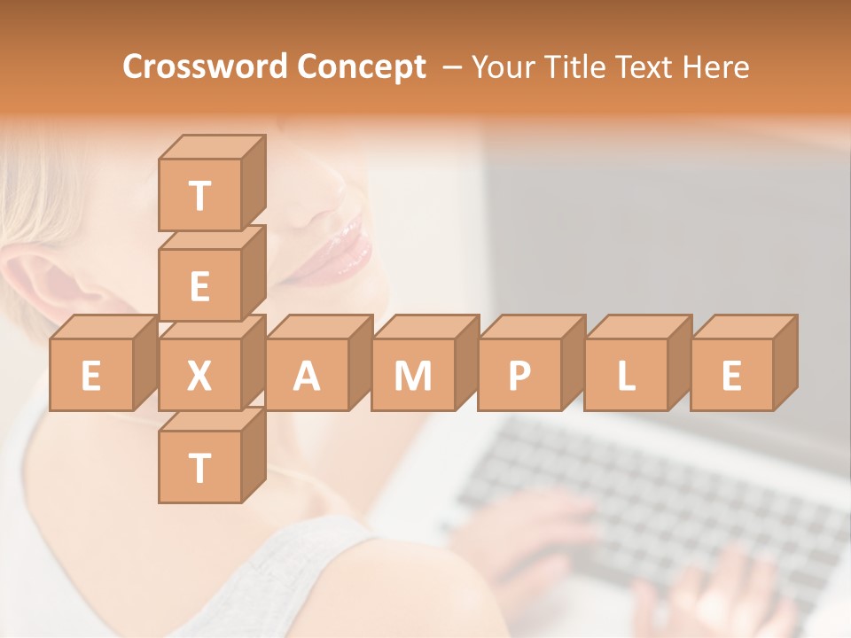 Portrait Confident Relaxed PowerPoint Template