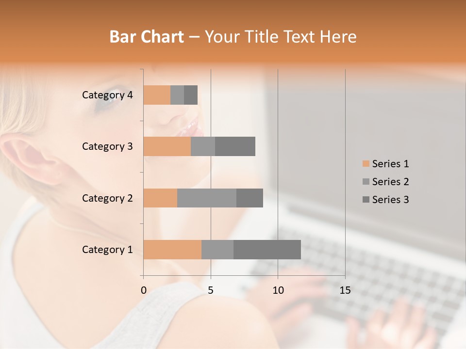 Portrait Confident Relaxed PowerPoint Template