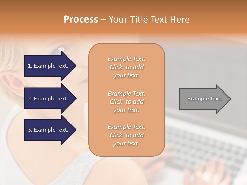 Portrait Confident Relaxed PowerPoint Template