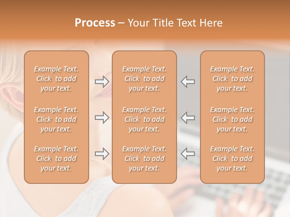Portrait Confident Relaxed PowerPoint Template