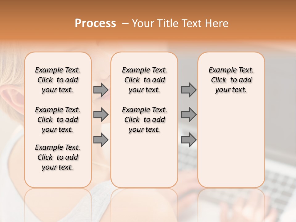 Portrait Confident Relaxed PowerPoint Template
