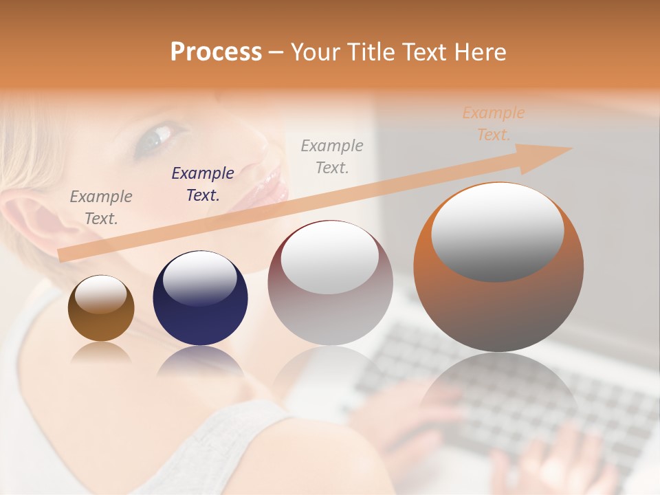 Portrait Confident Relaxed PowerPoint Template