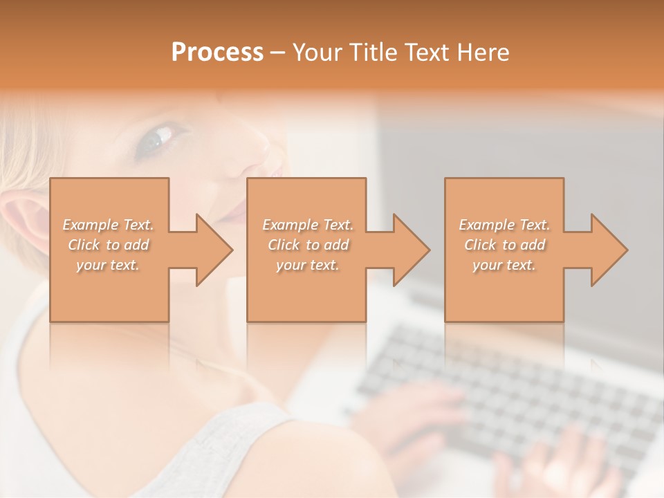 Portrait Confident Relaxed PowerPoint Template