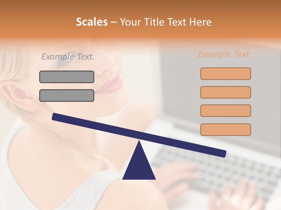 Portrait Confident Relaxed PowerPoint Template