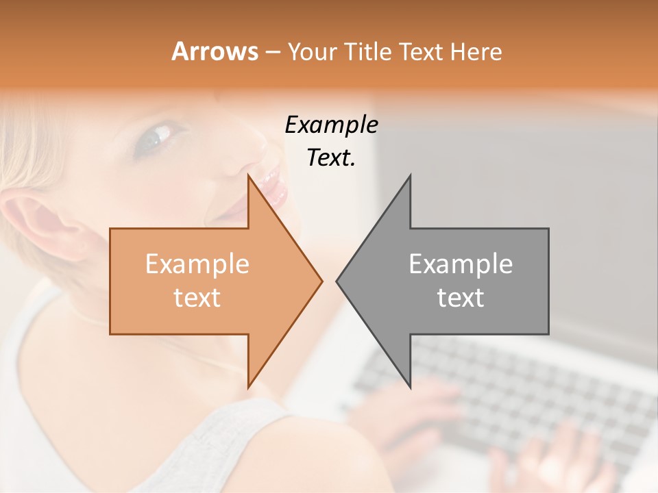 Portrait Confident Relaxed PowerPoint Template