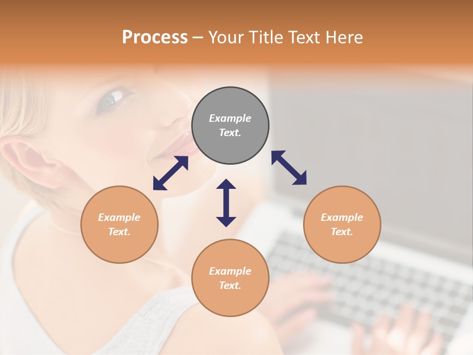 Portrait Confident Relaxed PowerPoint Template