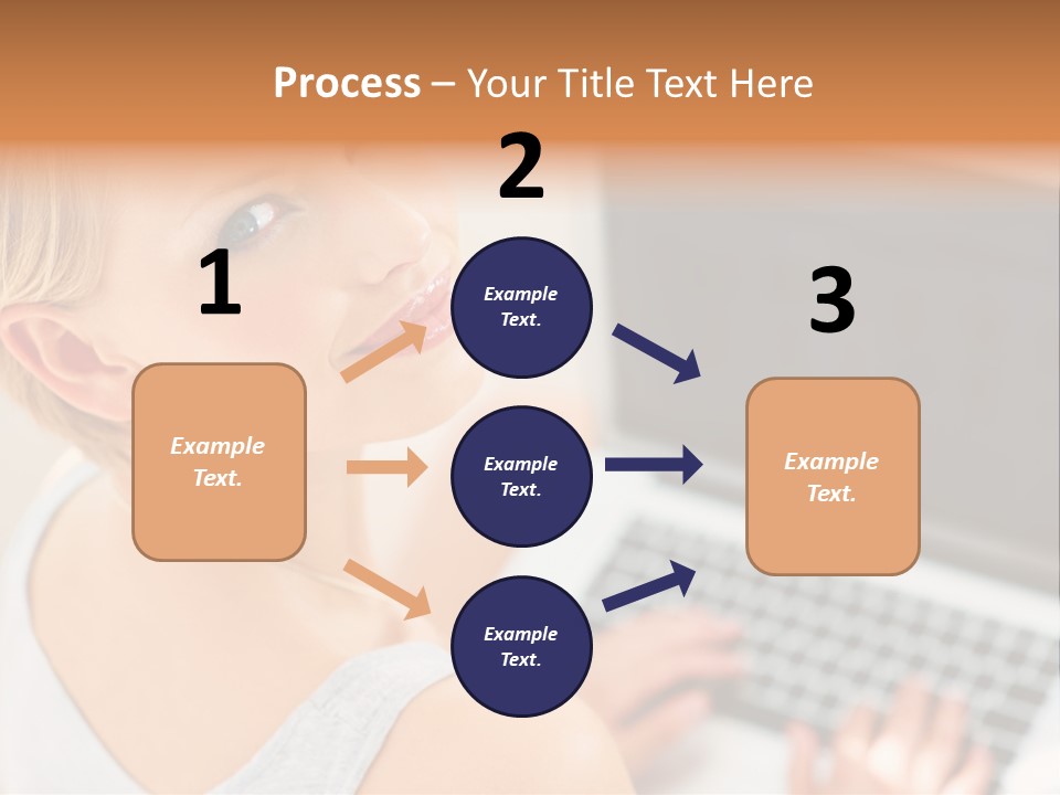 Portrait Confident Relaxed PowerPoint Template