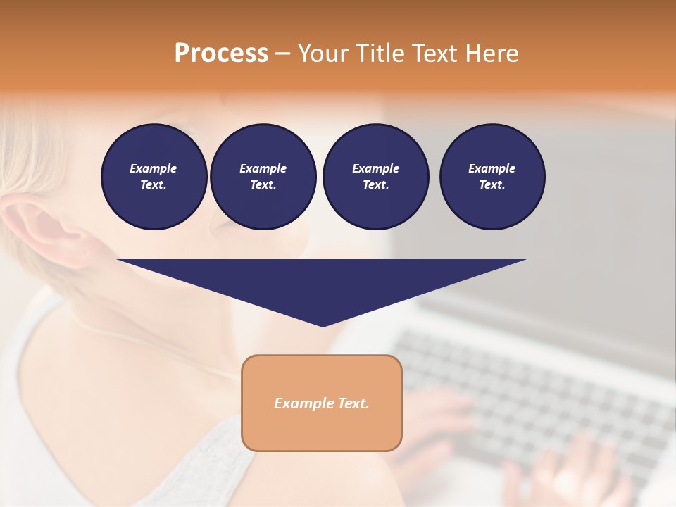 Portrait Confident Relaxed PowerPoint Template
