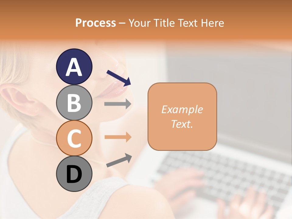 Portrait Confident Relaxed PowerPoint Template