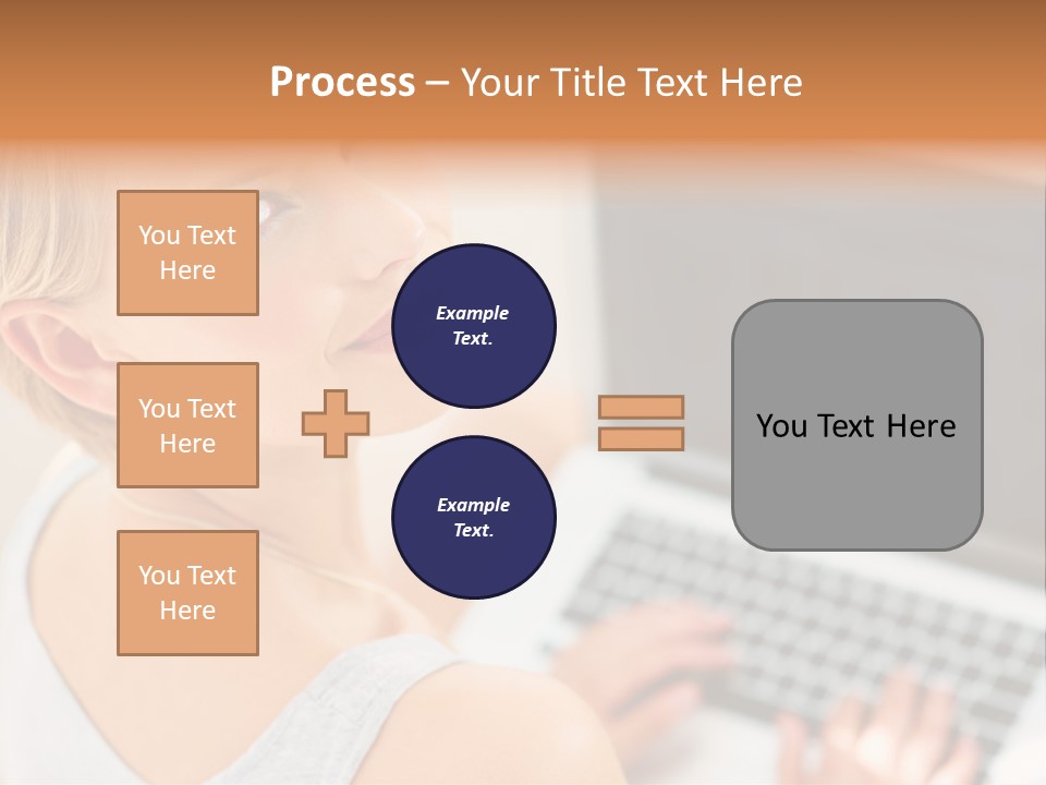 Portrait Confident Relaxed PowerPoint Template
