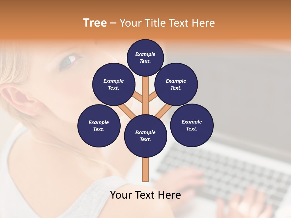 Portrait Confident Relaxed PowerPoint Template