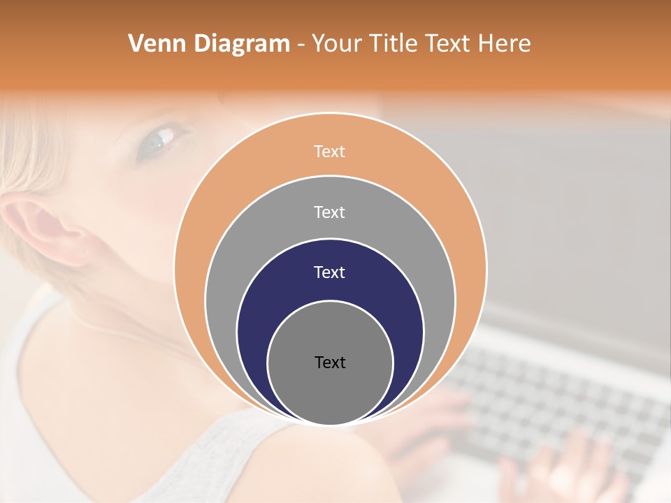 Portrait Confident Relaxed PowerPoint Template