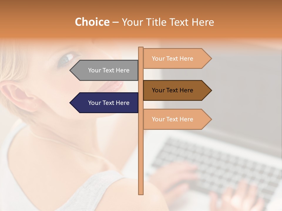 Portrait Confident Relaxed PowerPoint Template