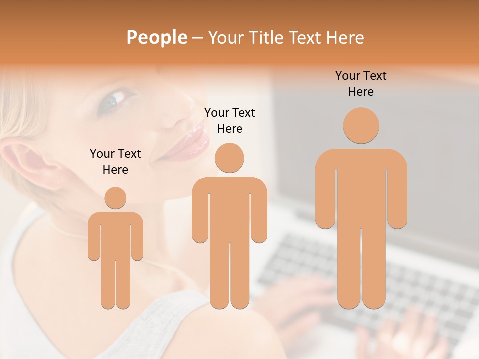 Portrait Confident Relaxed PowerPoint Template