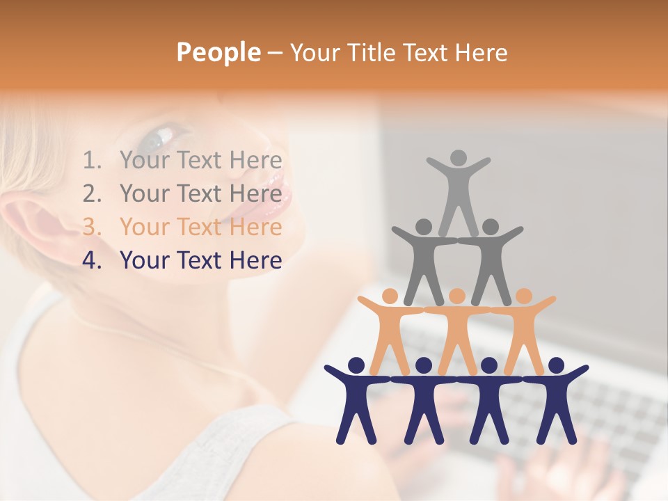 Portrait Confident Relaxed PowerPoint Template