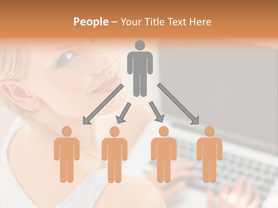 Portrait Confident Relaxed PowerPoint Template