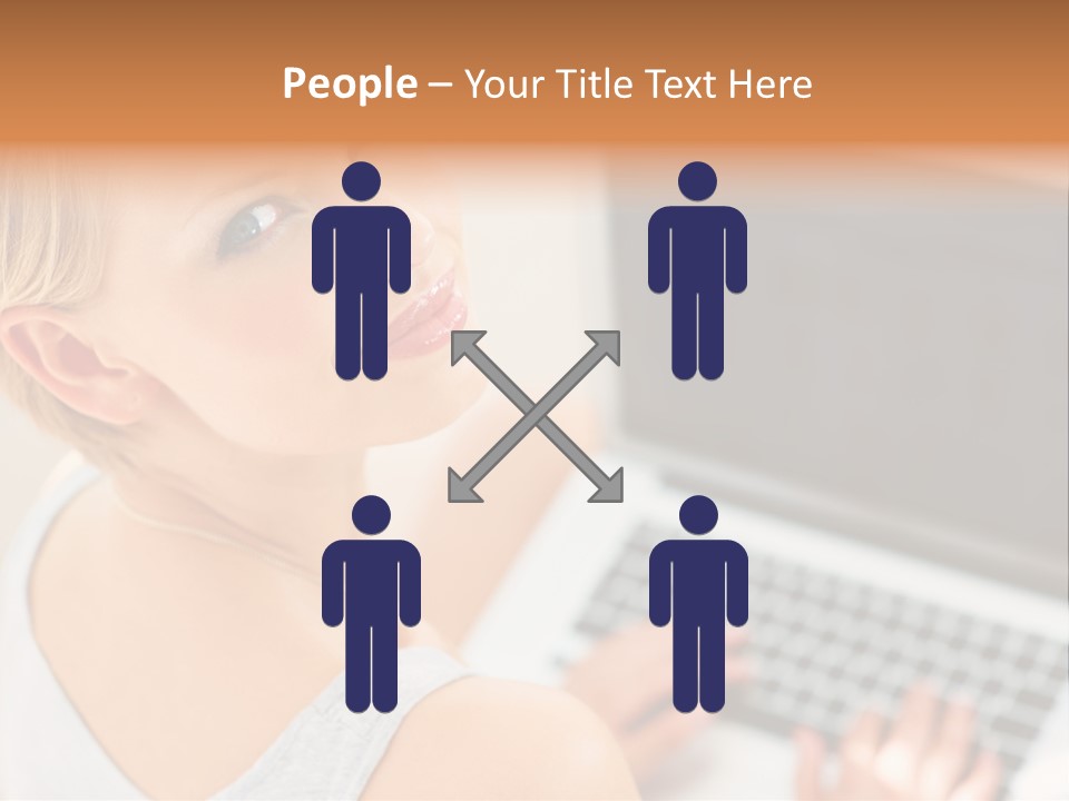 Portrait Confident Relaxed PowerPoint Template