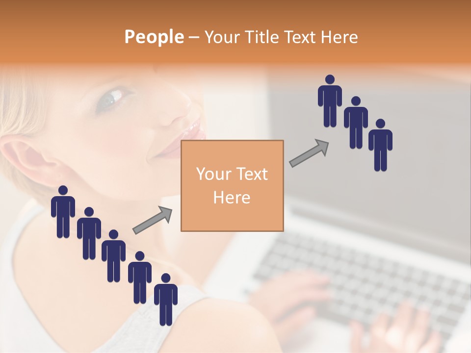 Portrait Confident Relaxed PowerPoint Template