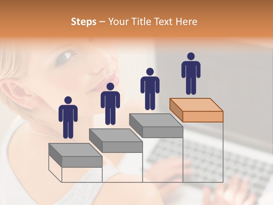 Portrait Confident Relaxed PowerPoint Template