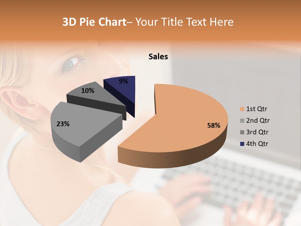 Portrait Confident Relaxed PowerPoint Template