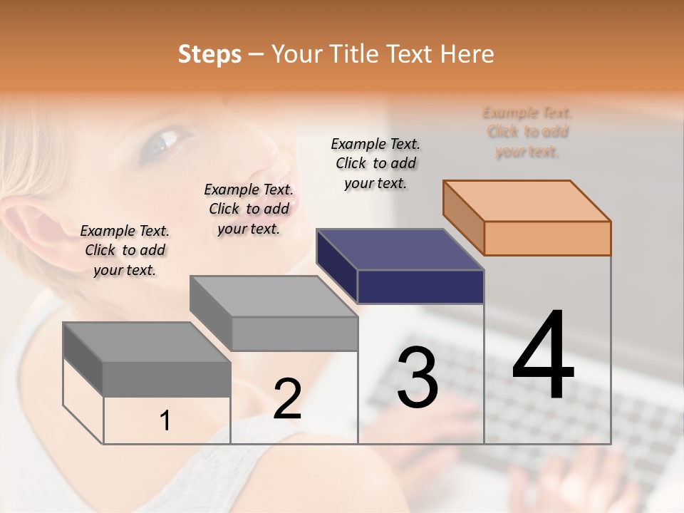 Portrait Confident Relaxed PowerPoint Template