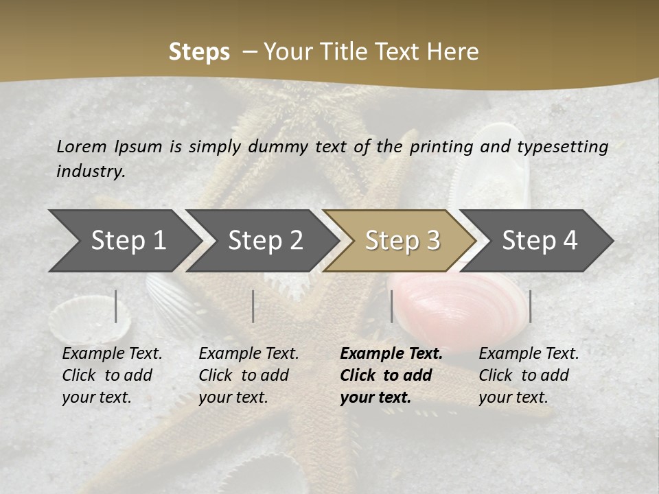 Shells Ocean Marine PowerPoint Template