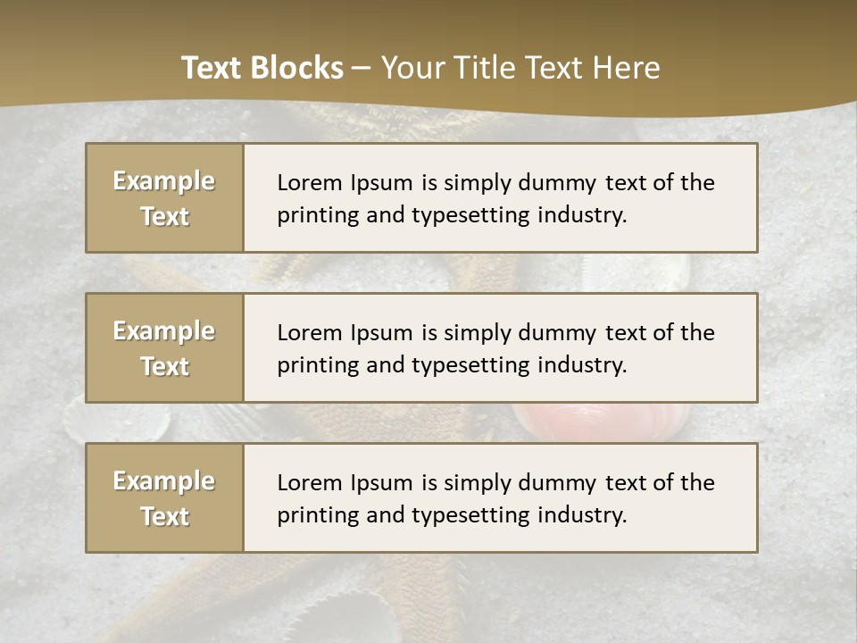 Shells Ocean Marine PowerPoint Template