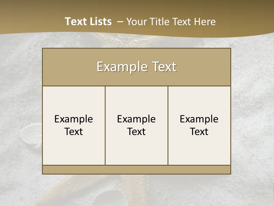 Shells Ocean Marine PowerPoint Template