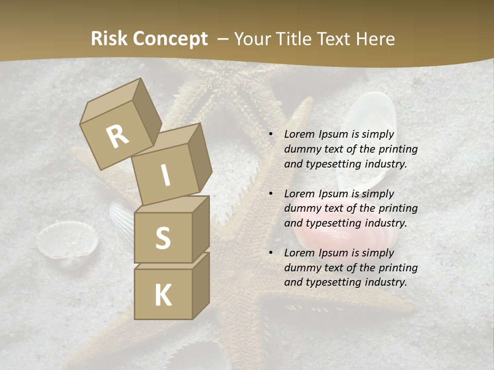 Shells Ocean Marine PowerPoint Template