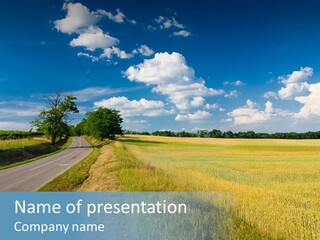 Landscape Outdoor Color PowerPoint Template