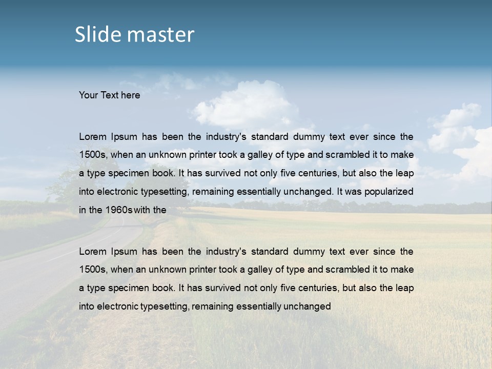 Landscape Outdoor Color PowerPoint Template