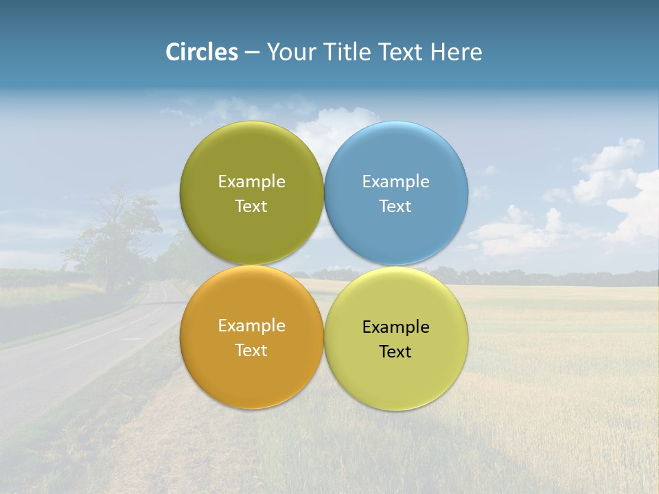 Landscape Outdoor Color PowerPoint Template