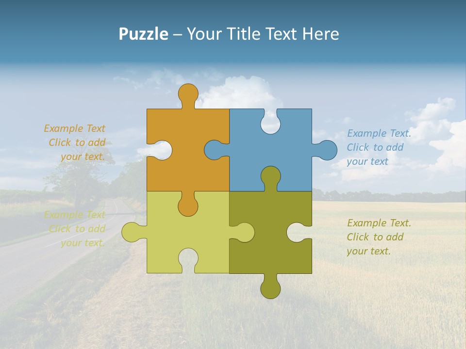 Landscape Outdoor Color PowerPoint Template